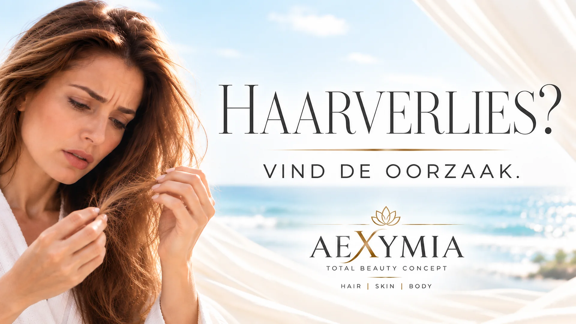 Aexymia campagne over haarverlies.