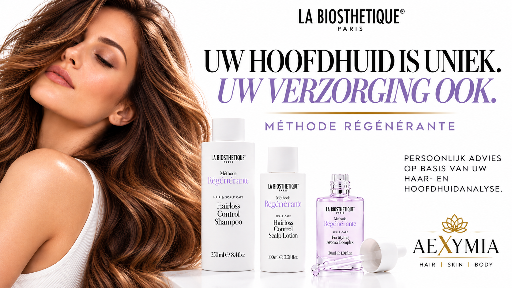 Persoonlijke hoofdhuidverzorging met La Biosthétique.